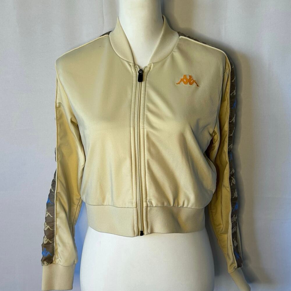 Vintage Kappa Cream Track Jacket w/ Logo Tape — Olympic Heritage Sportswear
